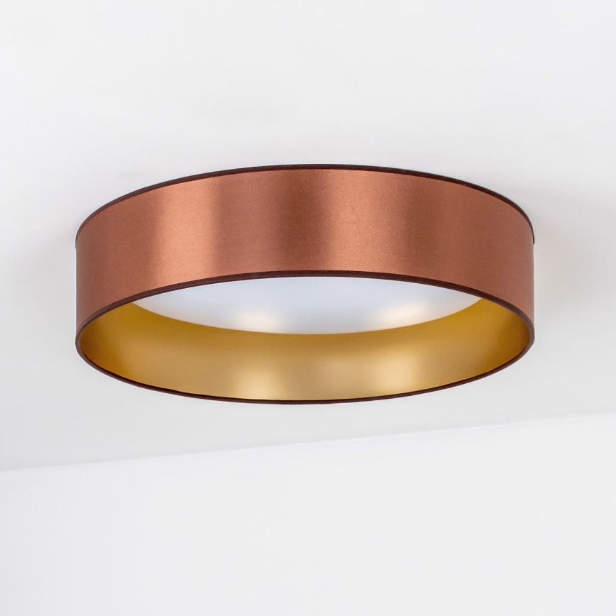 Duolla - LED Ceiling light ROLLER LED/24W/230V d. 45 cm copper/gold