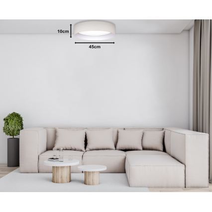 Duolla - LED Ceiling light ROLLER LED/24W/230V d. 45 cm creamy