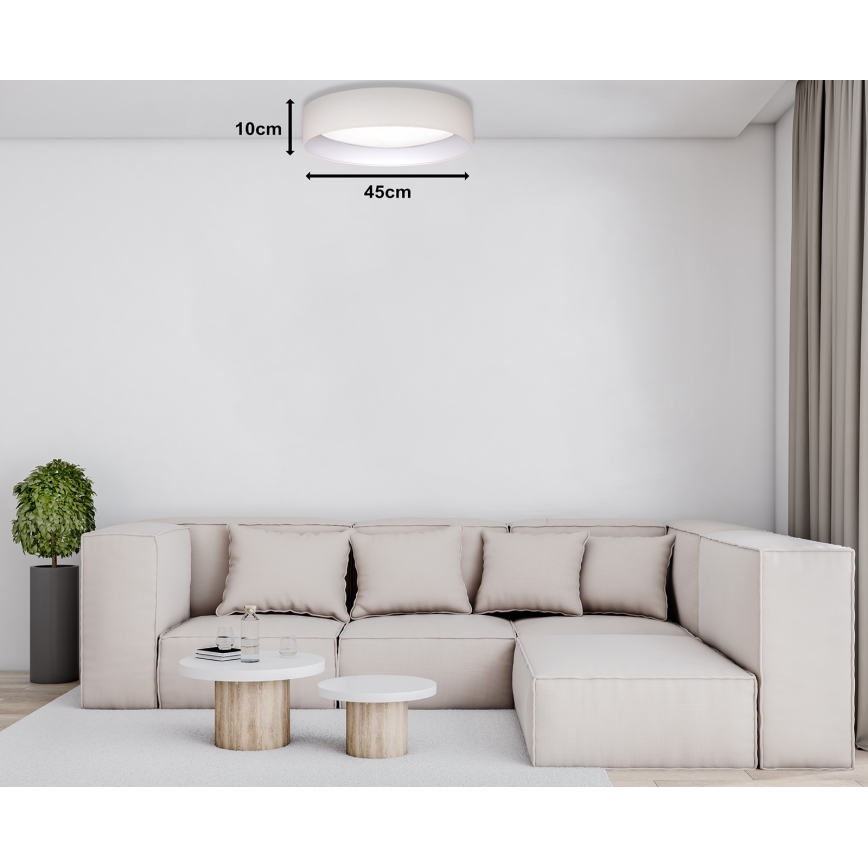 Duolla - LED Ceiling light ROLLER LED/24W/230V d. 45 cm creamy