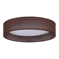 Duolla - LED Ceiling light ROLLER LED/24W/230V d. 45 cm dark brown