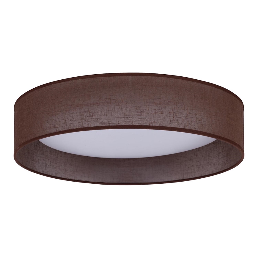 Duolla - LED Ceiling light ROLLER LED/24W/230V d. 45 cm dark brown