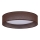 Duolla - LED Ceiling light ROLLER LED/24W/230V d. 45 cm dark brown