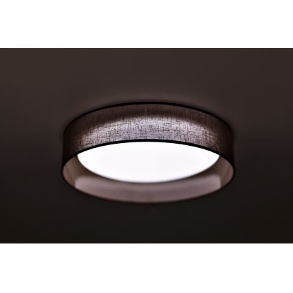 Duolla - LED Ceiling light ROLLER LED/24W/230V d. 45 cm dark brown