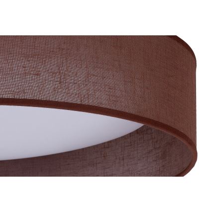 Duolla - LED Ceiling light ROLLER LED/24W/230V d. 45 cm dark brown