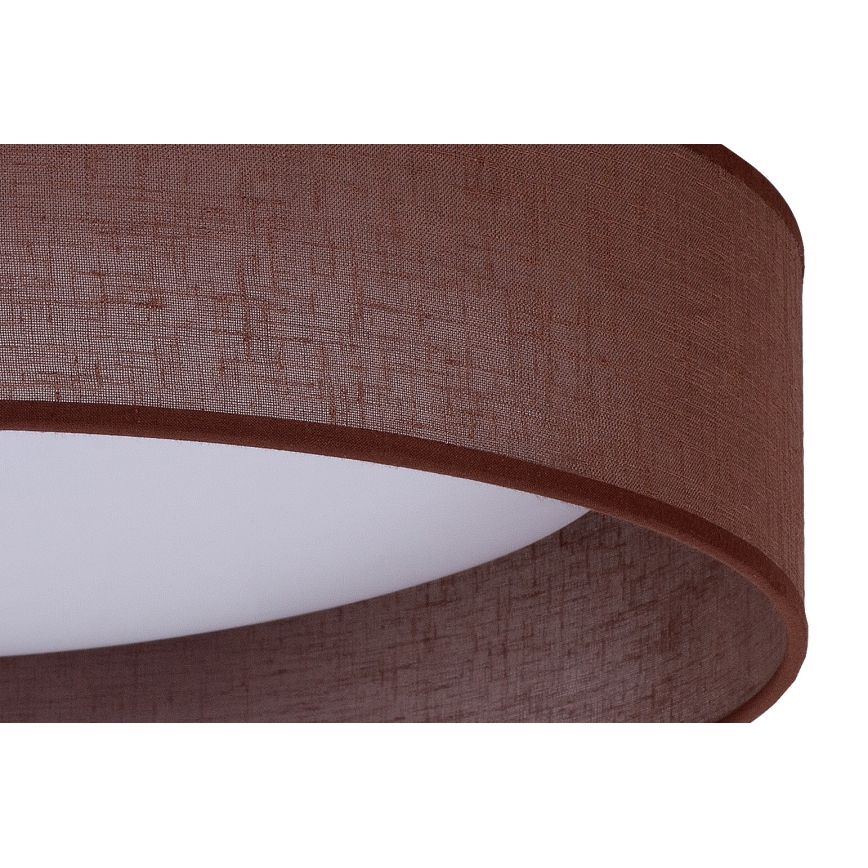 Duolla - LED Ceiling light ROLLER LED/24W/230V d. 45 cm dark brown