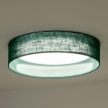 Duolla - LED Ceiling light ROLLER LED/24W/230V d. 45 cm green