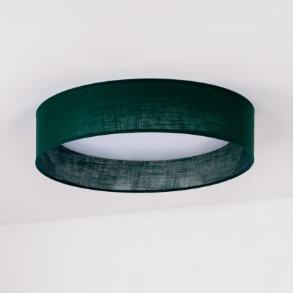Duolla - LED Ceiling light ROLLER LED/24W/230V d. 45 cm green