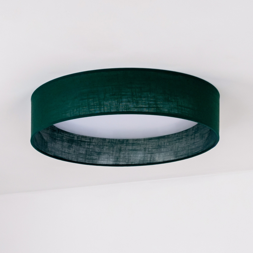 Duolla - LED Ceiling light ROLLER LED/24W/230V d. 45 cm green