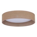 Duolla - LED Ceiling light ROLLER LED/24W/230V d. 45 cm light brown