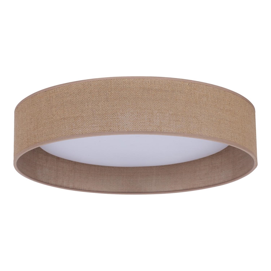 Duolla - LED Ceiling light ROLLER LED/24W/230V d. 45 cm light brown