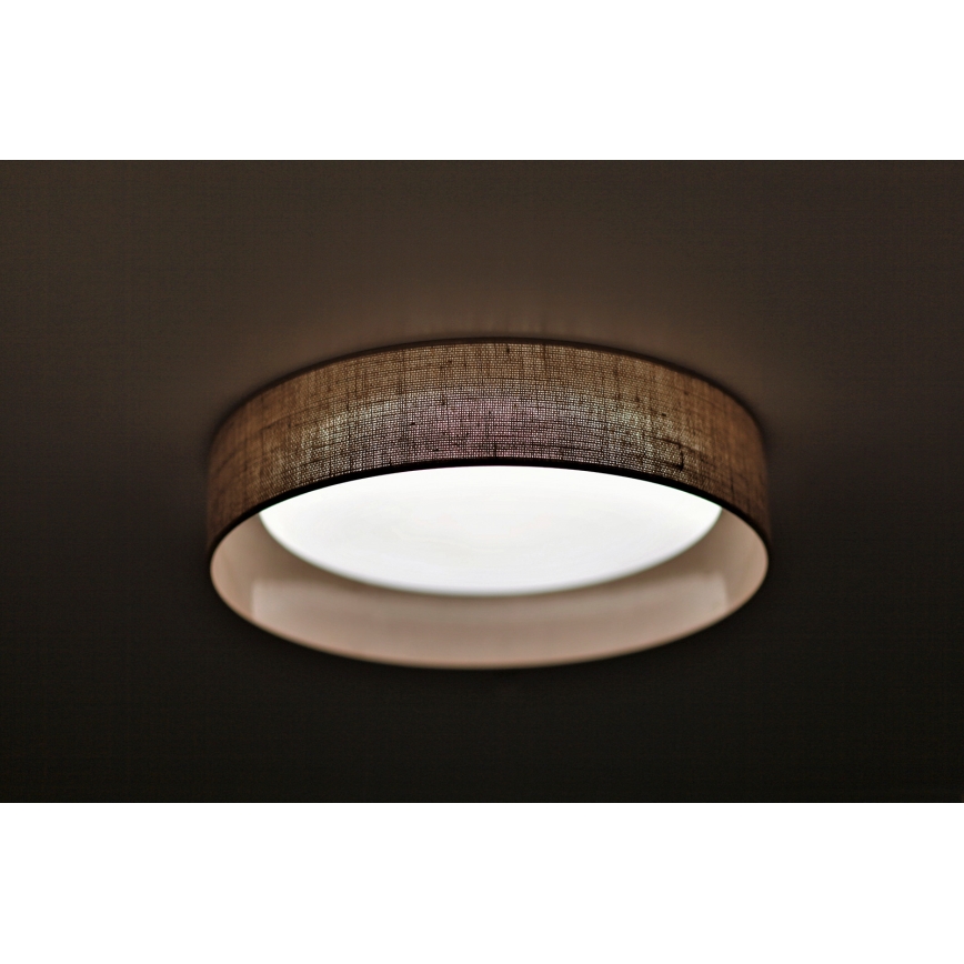 Duolla - LED Ceiling light ROLLER LED/24W/230V d. 45 cm light brown