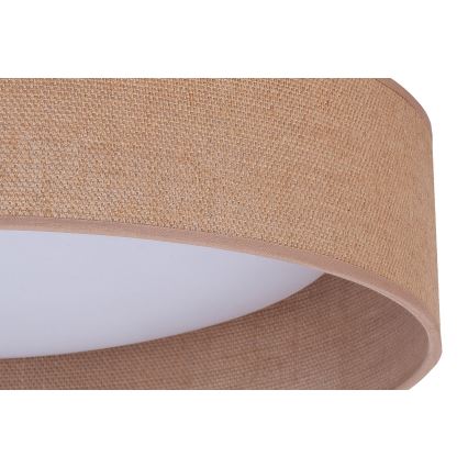Duolla - LED Ceiling light ROLLER LED/24W/230V d. 45 cm light brown