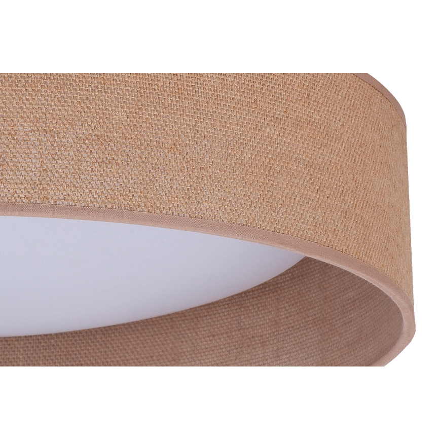 Duolla - LED Ceiling light ROLLER LED/24W/230V d. 45 cm light brown