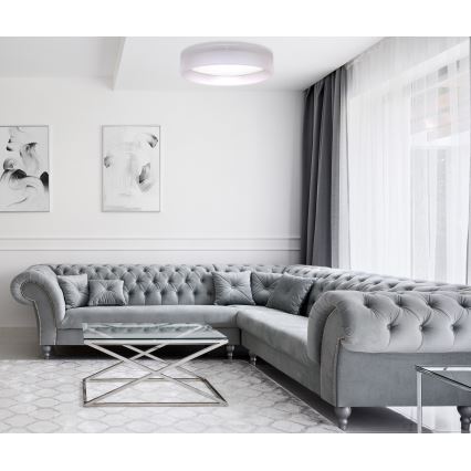 Duolla - LED Ceiling light ROLLER LED/24W/230V d. 45 cm light grey