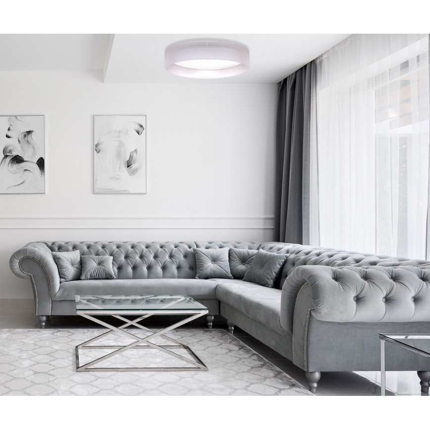 Duolla - LED Ceiling light ROLLER LED/24W/230V d. 45 cm light grey