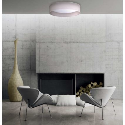 Duolla - LED Ceiling light ROLLER LED/24W/230V d. 45 cm light grey
