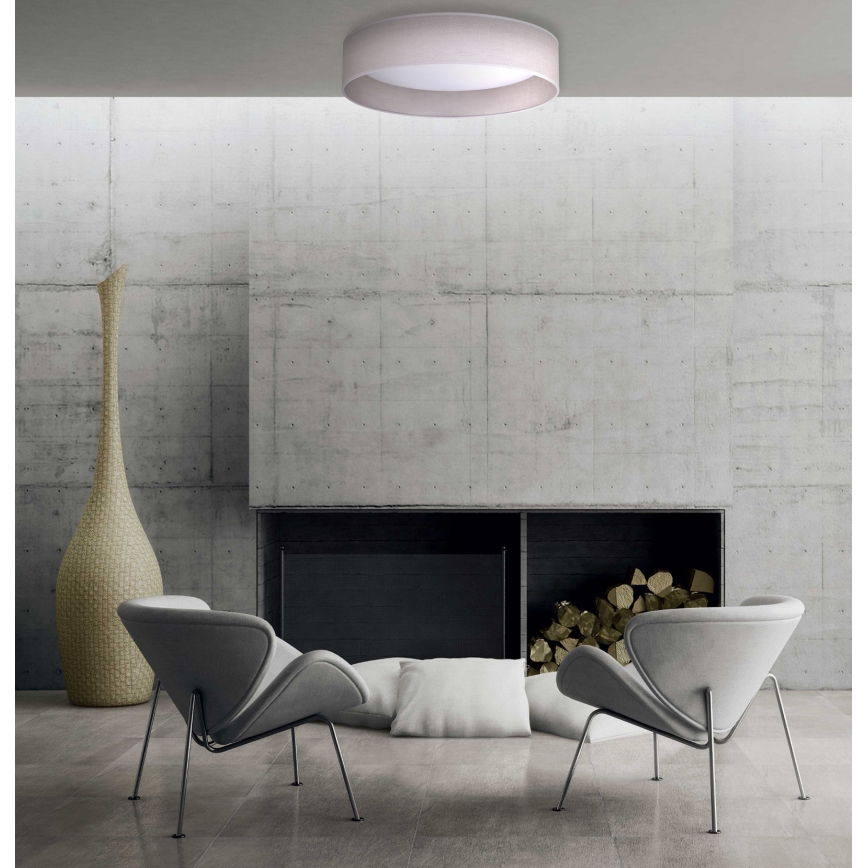 Duolla - LED Ceiling light ROLLER LED/24W/230V d. 45 cm light grey
