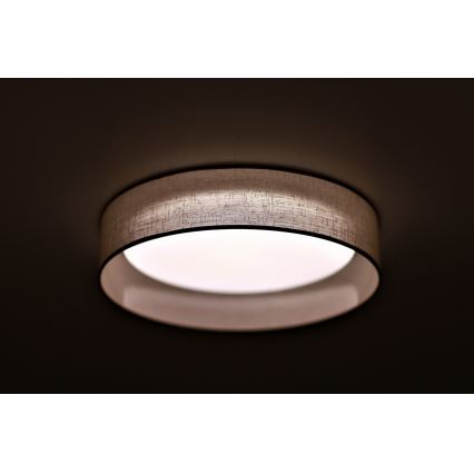 Duolla - LED Ceiling light ROLLER LED/24W/230V d. 45 cm light grey