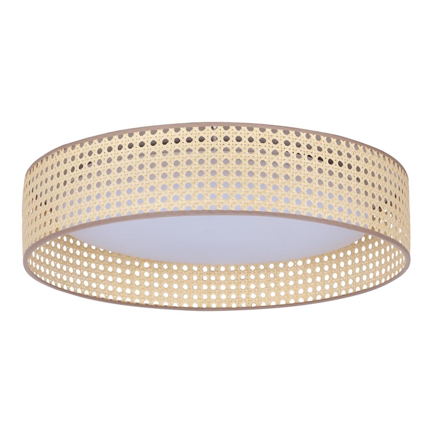 Duolla - LED Ceiling light ROLLER LED/24W/230V d. 45 cm rattan