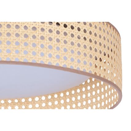 Duolla - LED Ceiling light ROLLER LED/24W/230V d. 45 cm rattan