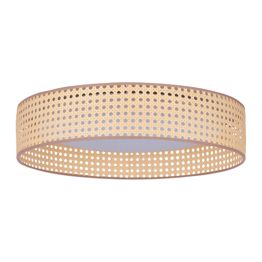 Duolla - LED Ceiling light ROLLER LED/24W/230V d. 45 cm rattan
