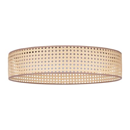Duolla - LED Ceiling light ROLLER LED/24W/230V d. 45 cm rattan