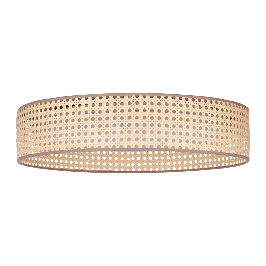 Duolla - LED Ceiling light ROLLER LED/24W/230V d. 45 cm rattan