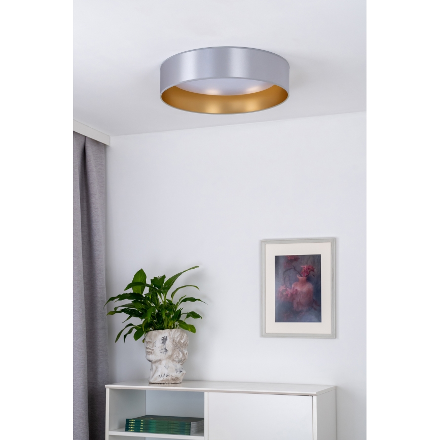 Duolla - LED Ceiling light ROLLER LED/24W/230V d. 45 cm silver/gold