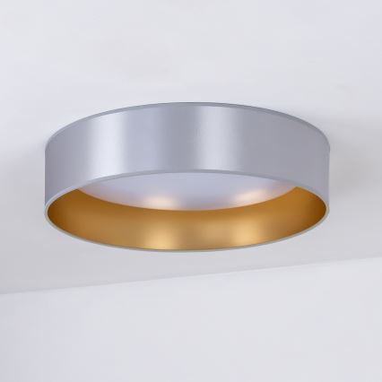 Duolla - LED Ceiling light ROLLER LED/24W/230V d. 45 cm silver/gold