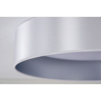 Duolla - LED Ceiling light ROLLER LED/24W/230V d. 45 cm silver