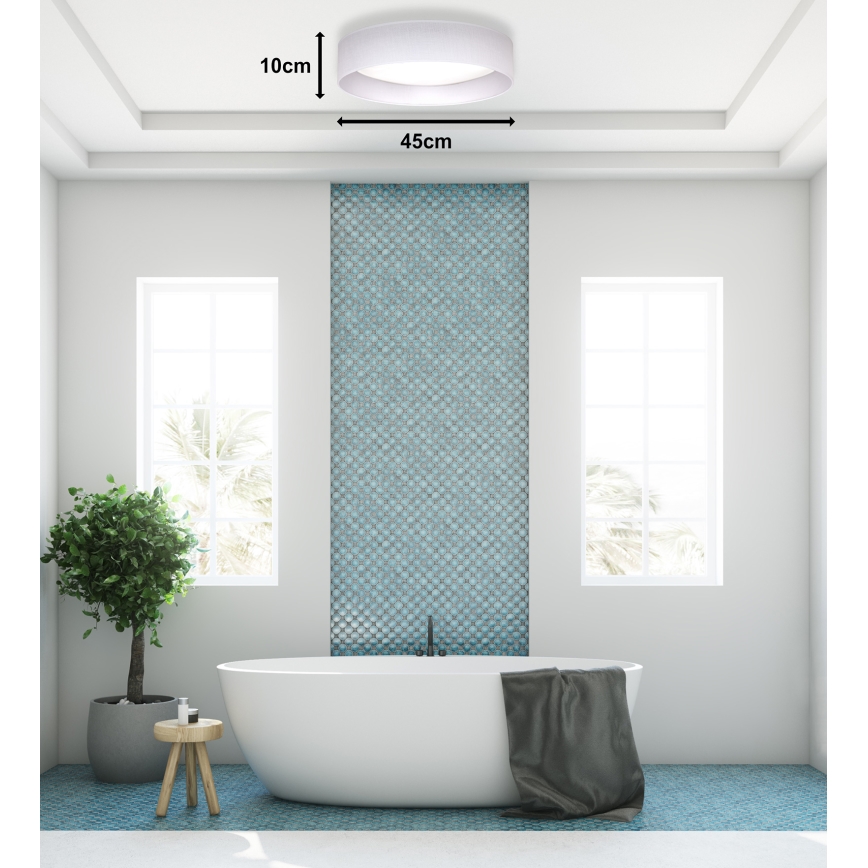 Duolla - LED Ceiling light ROLLER LED/24W/230V d. 45 cm white