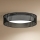 Duolla - LED Ceiling light ROLLER RATTAN LED/24W/230V d. 45 cm black