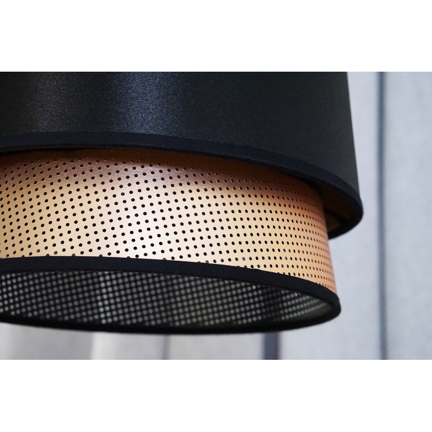 Duolla - Surface-mounted chandelier BELL SHINY 1xE27/15W/230V d. 25 cm black/copper