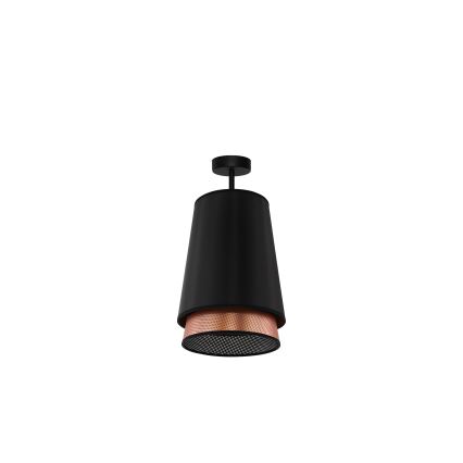 Duolla - Surface-mounted chandelier BELL SHINY 1xE27/15W/230V d. 25 cm black/copper