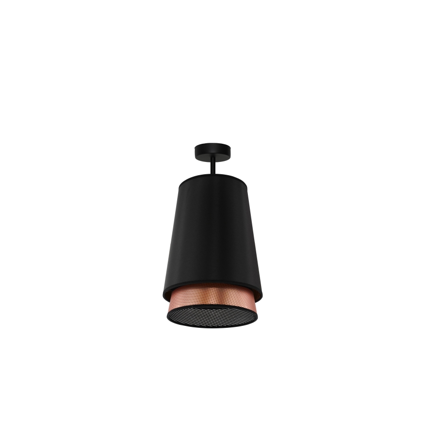 Duolla - Surface-mounted chandelier BELL SHINY 1xE27/15W/230V d. 25 cm black/copper