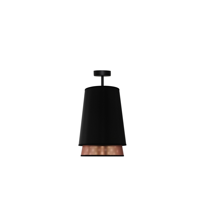 Duolla - Surface-mounted chandelier BELL SHINY 1xE27/15W/230V d. 25 cm black/copper