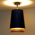 Duolla - Surface-mounted chandelier BELL SHINY 1xE27/15W/230V d. 25 cm blue/copper