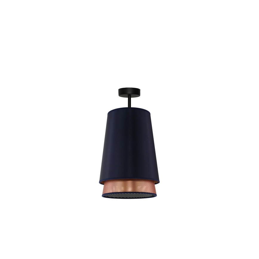 Duolla - Surface-mounted chandelier BELL SHINY 1xE27/15W/230V d. 25 cm blue/copper