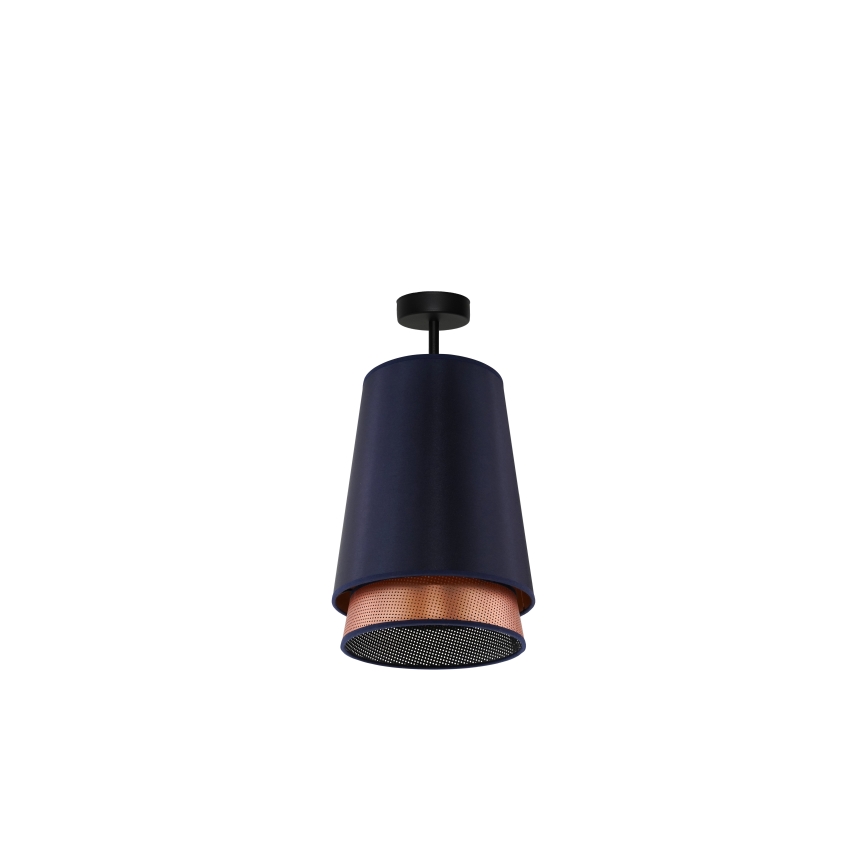 Duolla - Surface-mounted chandelier BELL SHINY 1xE27/15W/230V d. 25 cm blue/copper