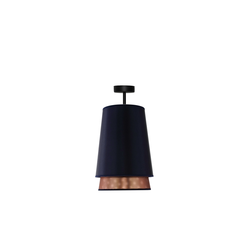 Duolla - Surface-mounted chandelier BELL SHINY 1xE27/15W/230V d. 25 cm blue/copper