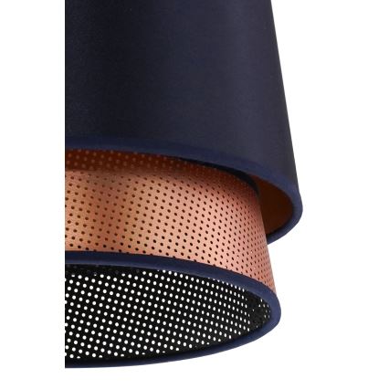 Duolla - Surface-mounted chandelier BELL SHINY 1xE27/15W/230V d. 25 cm blue/copper