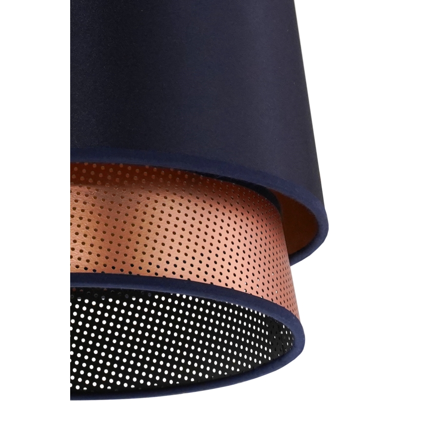 Duolla - Surface-mounted chandelier BELL SHINY 1xE27/15W/230V d. 25 cm blue/copper