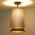 Duolla - Surface-mounted chandelier BELL SHINY 1xE27/15W/230V d. 25 cm silver/black