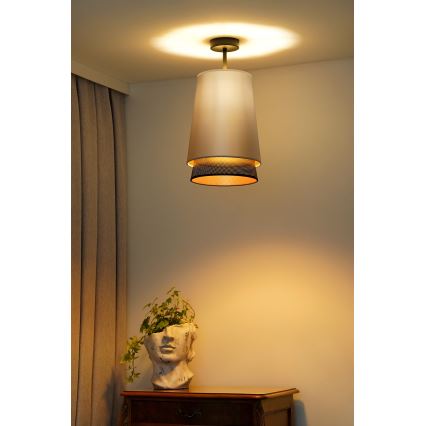 Duolla - Surface-mounted chandelier BELL SHINY 1xE27/15W/230V d. 25 cm silver/black