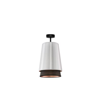 Duolla - Surface-mounted chandelier BELL SHINY 1xE27/15W/230V d. 25 cm silver/black