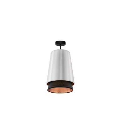 Duolla - Surface-mounted chandelier BELL SHINY 1xE27/15W/230V d. 25 cm silver/black