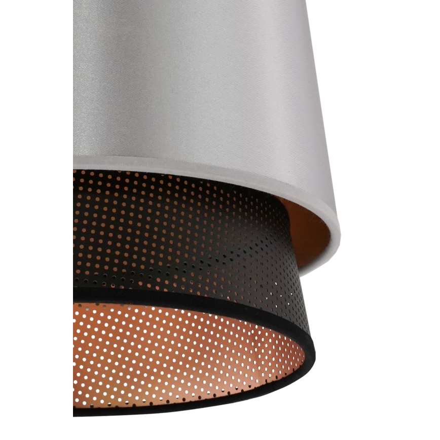 Duolla - Surface-mounted chandelier BELL SHINY 1xE27/15W/230V d. 25 cm silver/black