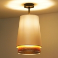 Duolla - Surface-mounted chandelier BELL SHINY 1xE27/15W/230V d. 25 cm white/copper