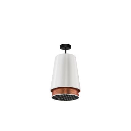 Duolla - Surface-mounted chandelier BELL SHINY 1xE27/15W/230V d. 25 cm white/copper
