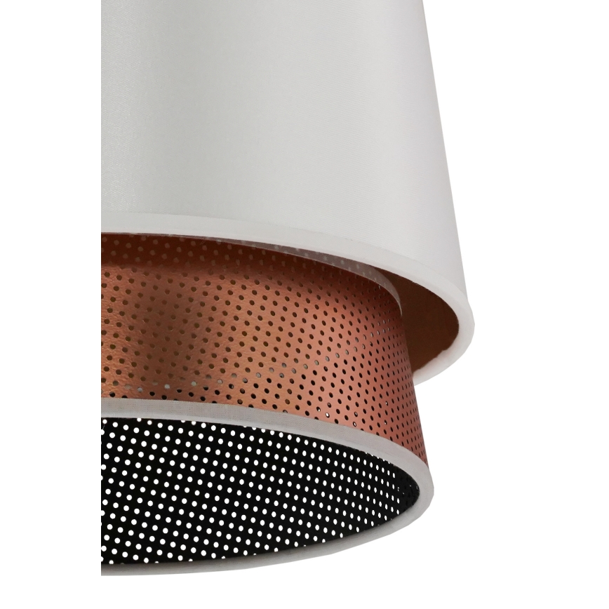 Duolla - Surface-mounted chandelier BELL SHINY 1xE27/15W/230V d. 25 cm white/copper
